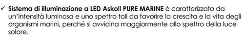 Askoll Acquario Pure Marine XL HC Bianco con Sale OMAGGIO 76x36x57h cm 130Lt