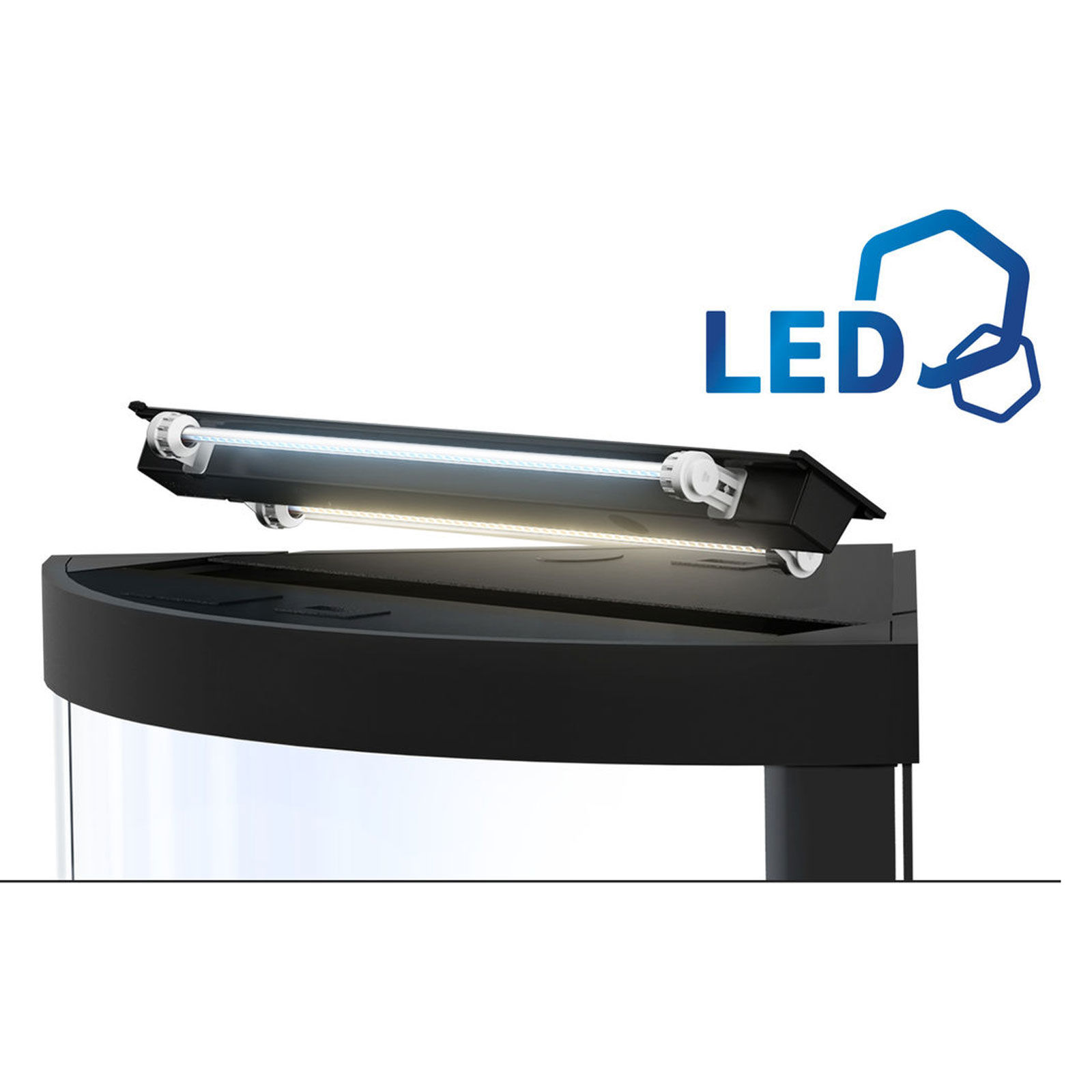 Juwel Acquario Trigon 190 Litri LED Nero mis. 98,5x70x60H cm