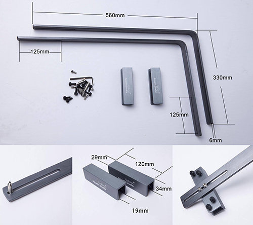 Chihiros New Stand for RGB VIVID, WRGB Supporto regolabile per Plafoniere vari modelli con accessori