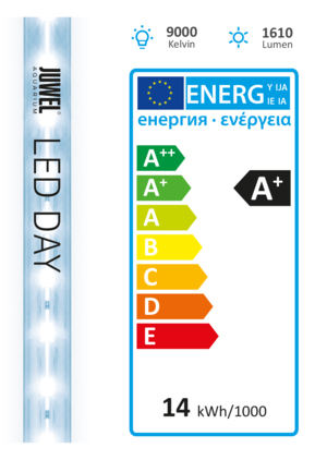 Juwel LED Day Lampada ricambio Luce diurna per acquari 9000K° 590mm 14w