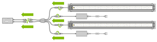 Juwel HeliaLux Splitter Led 2 canali per controllare 2 Barre HeliaLux