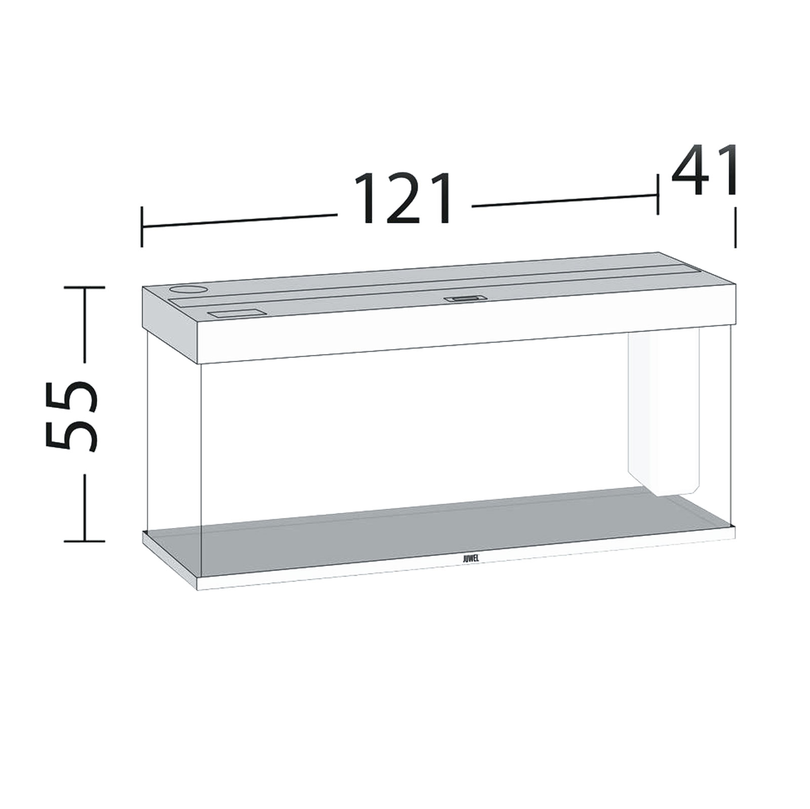 Juwel Acquario Rio 240 Litri LED Faggio 121x41x55H cm
