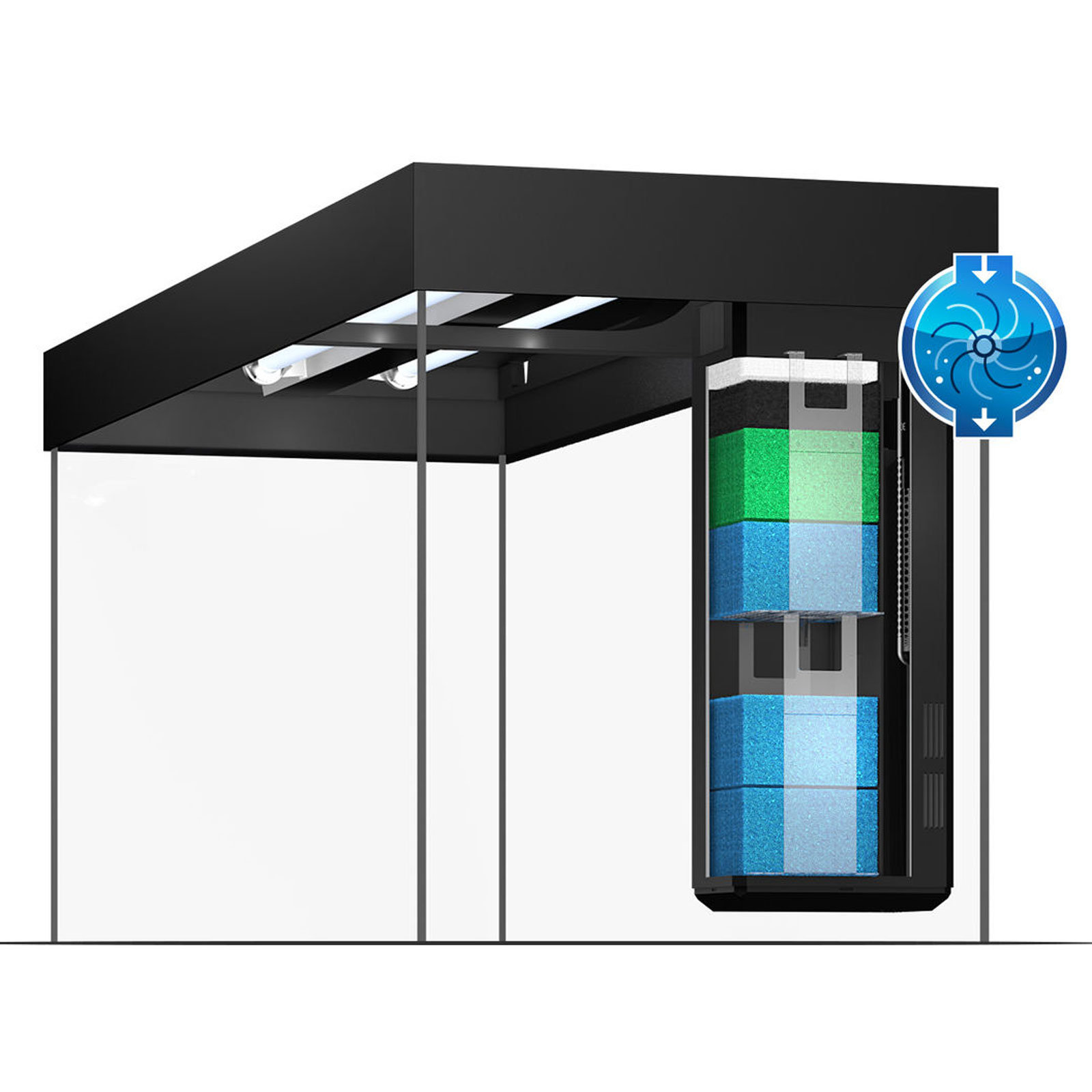 Juwel Acquario Rio 350 Litri LED Faggio 121x51x66H cm