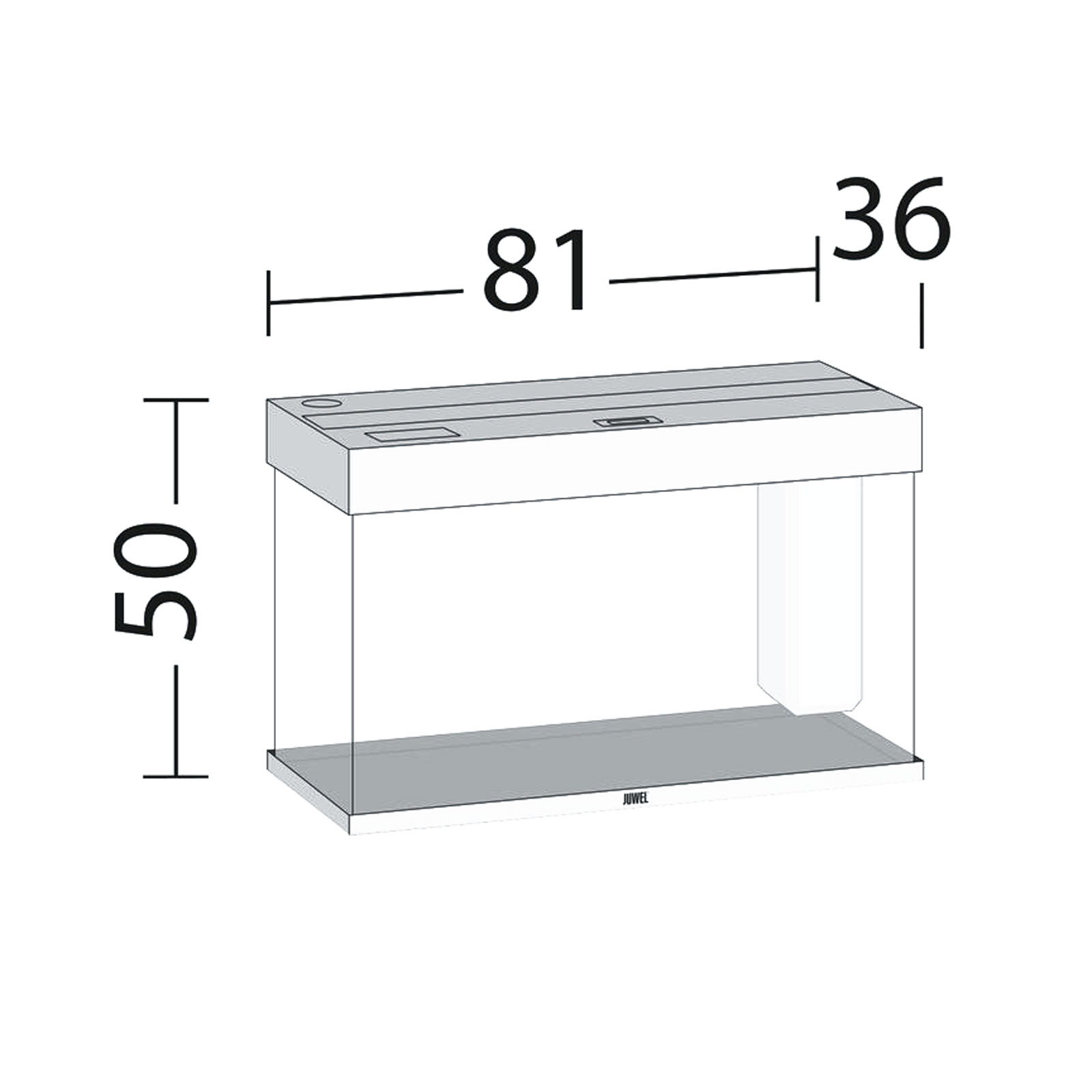 Juwel Acquario Rio 125 Litri LED Faggio 81x36x50H cm