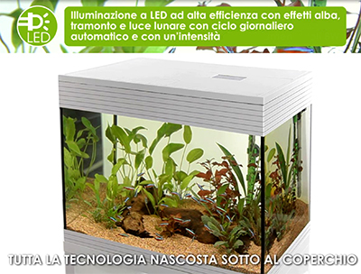 Askoll Acquario Pure LED L White 56x36x43,5h cm 68Lt