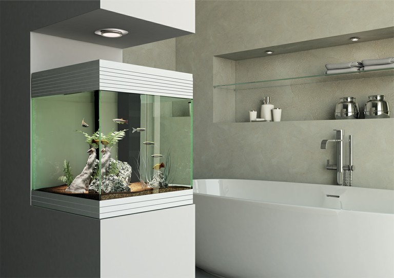 Askoll Acquario Pure LED M White 36x36x43,5h cm 44Lt