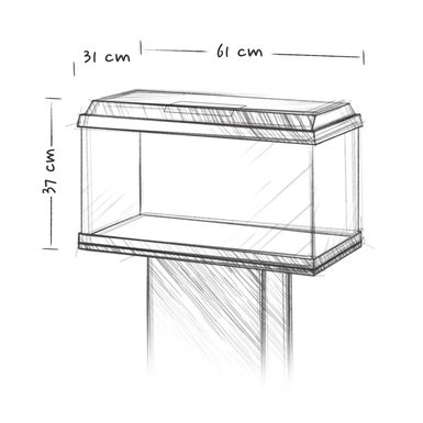 Juwel Acquario Primo 60 Led Nero - 57 Litri mis. 61x31x37H cm