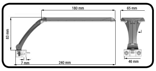 Amtra Orion Led Black Plafoniera a Led 10.5W Bianco