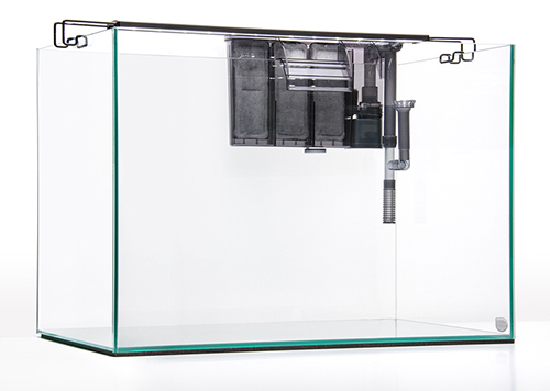 Beta Kit Line Nano 40 Acquario in Extrachiaro con Filtro Lampada Led e Riscaldatore 40x40x30h cm 36 litri