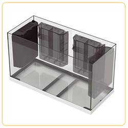 Ferplast Acquario Dubai 80 LED Nero 81x36x h 51 cm 125 l