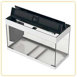 Ferplast Acquario Dubai 80 LED Nero 81x36x h 51 cm 125 l