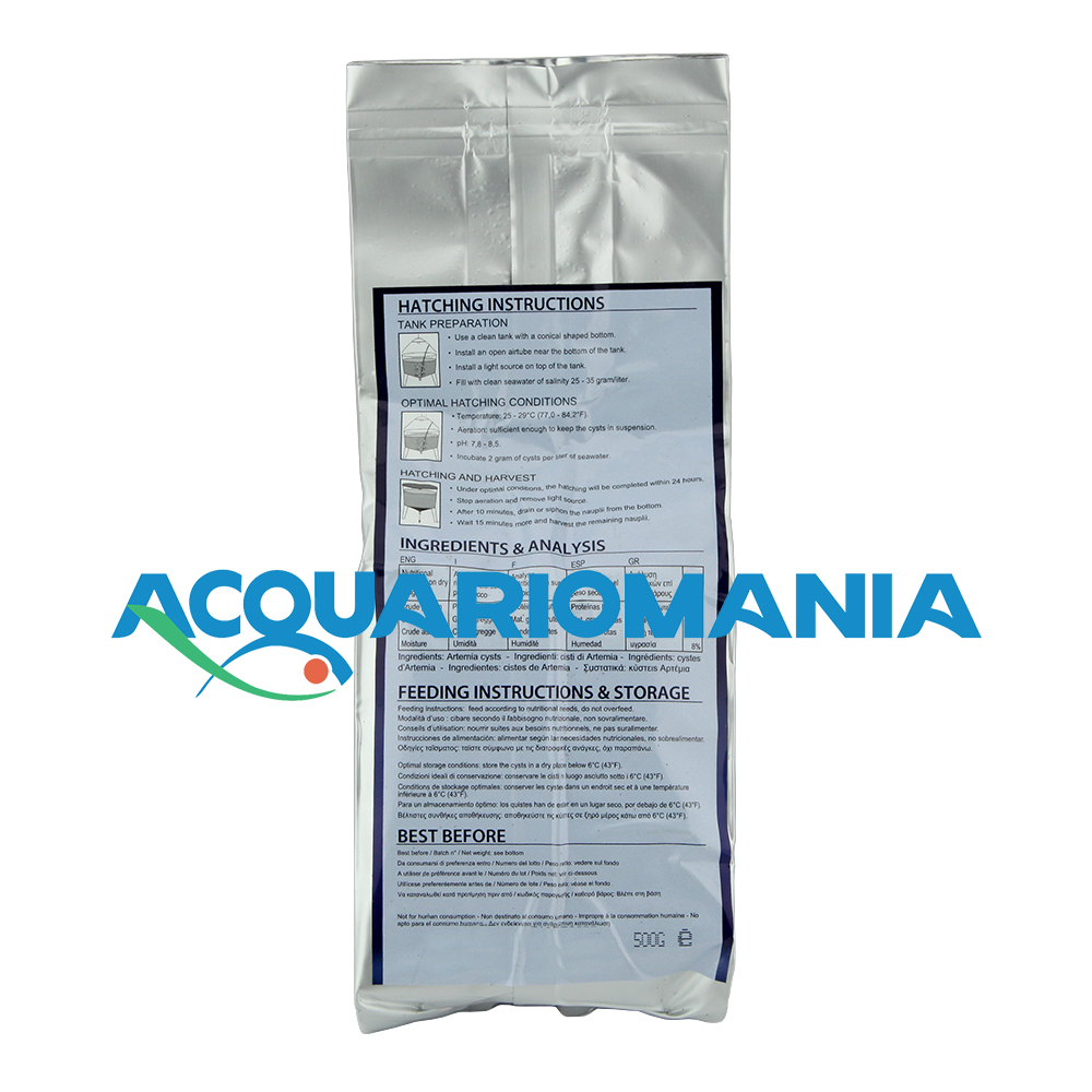 Cisti di Artemia da schiudere alta qualità