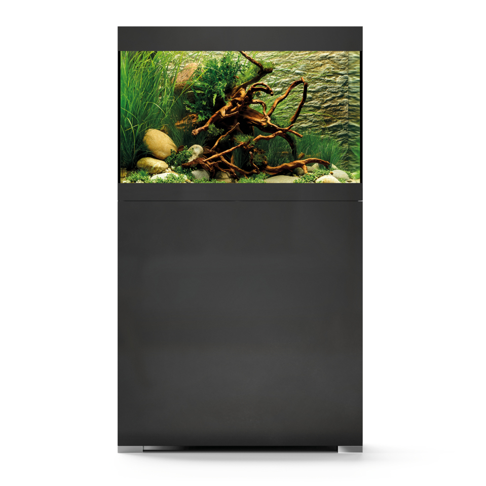 Oase Acquario StyleLine 125 Set con Supporto Nero 70x36x122 115 litri