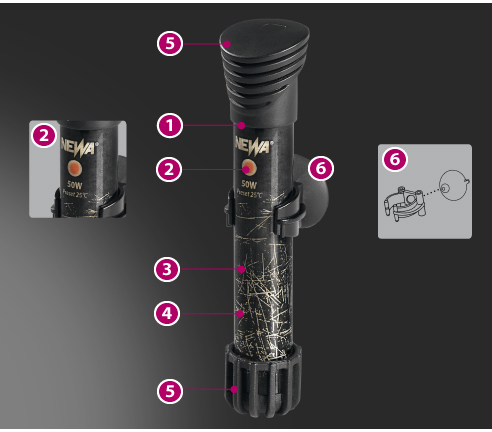 Newa Therm Preset 200 Riscaldatore pre-settato a 25° 200W