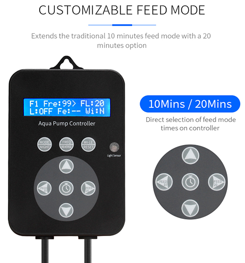 Coral Box QP-16 Plus Pompa di movimento elettronica con controller fino a 16000l/h