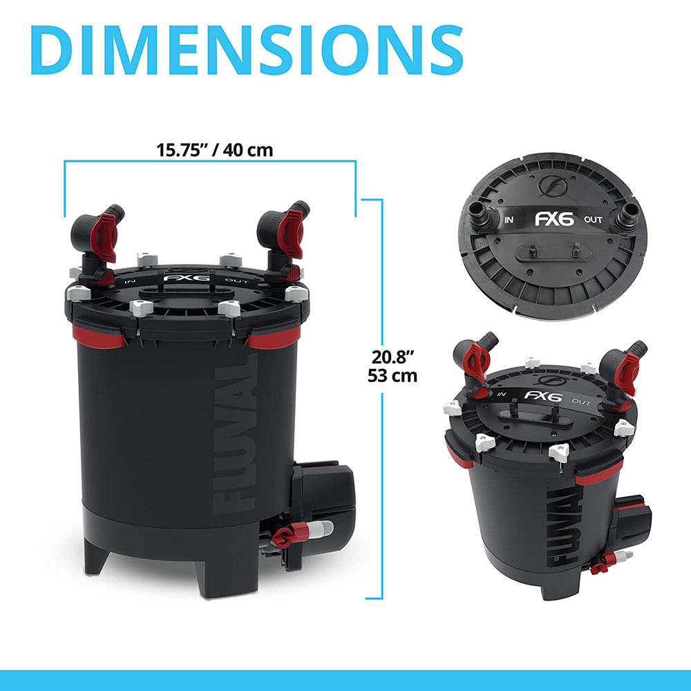 Fluval FX6 A219 Pratiko 1500 Filtro esterno per acquari fino a 1500l