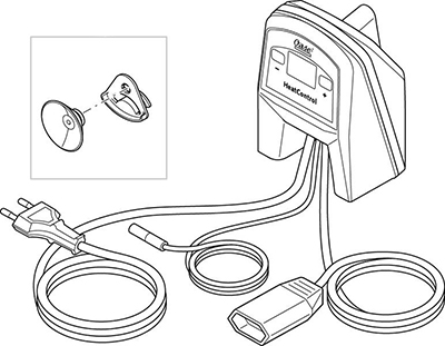 Oase Heat Control Termostato elettronico digitale con display e staffa