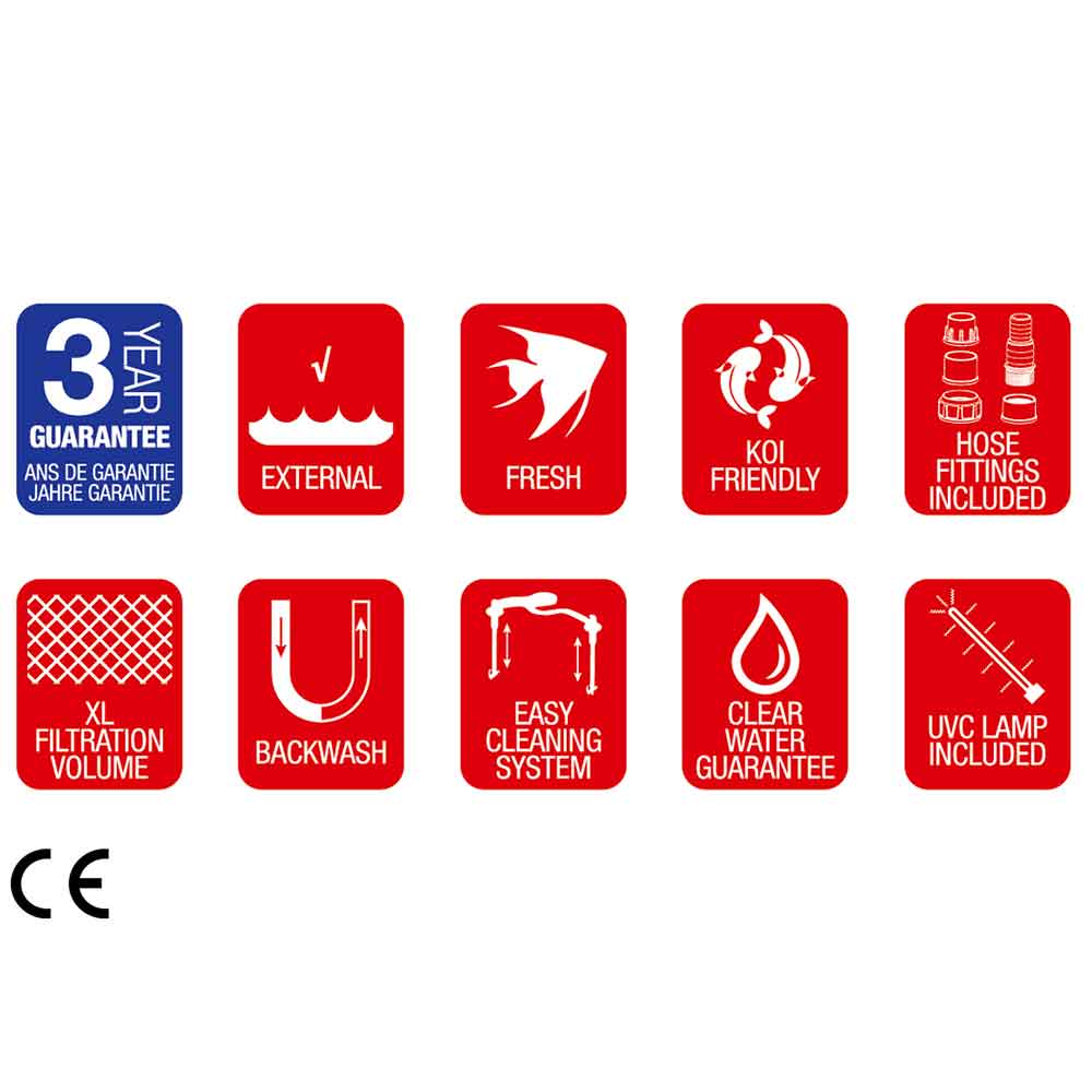 Sicce Green Reset 60l Filtro bidone da laghetto con 2X20W UV-C