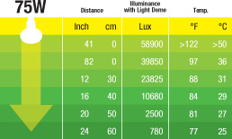 Exoterra Intense Basking Spot 75W Luce concentrata ad alta intensità