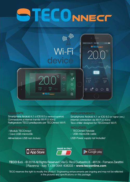 Teco TECOnnect Modulo Wi-Fi per Climatizzatori e refrigeratori compatibili