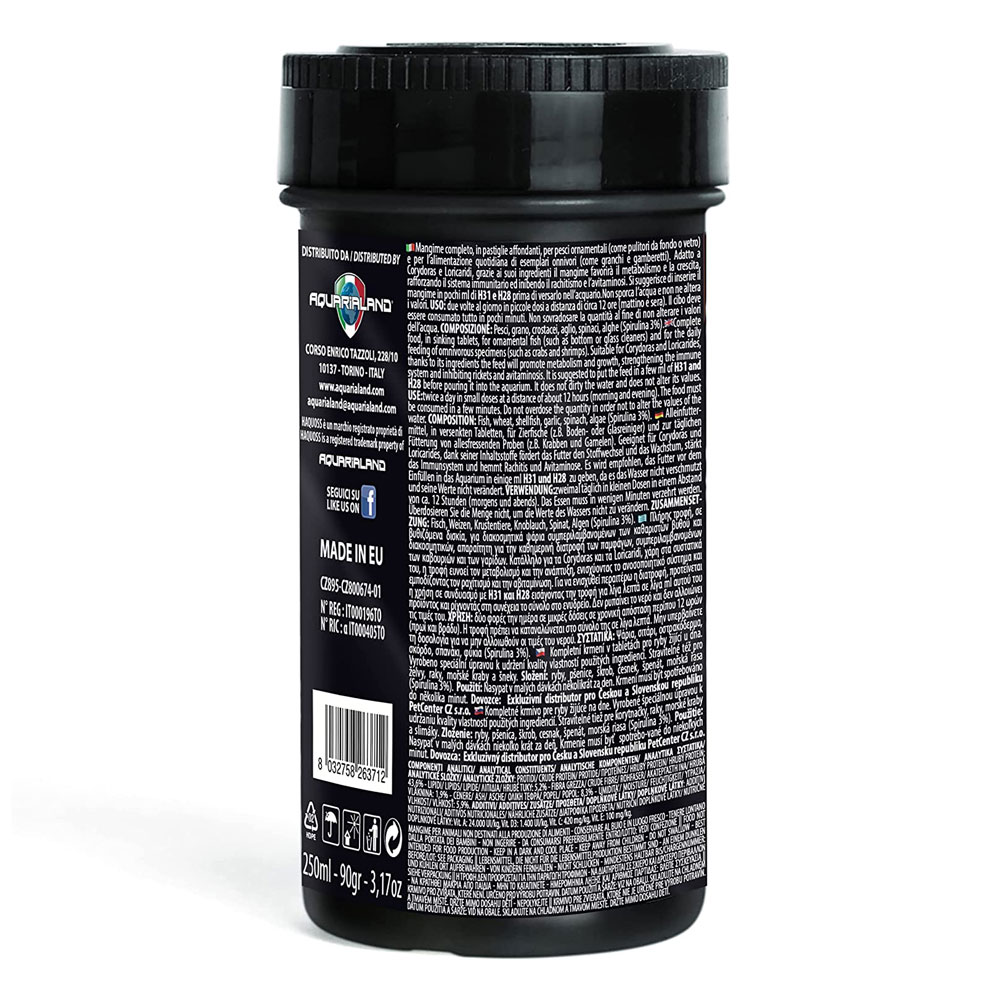 Haquoss Tablet Mix Mangime per pulitori e pesci da fondo 100ml 45g