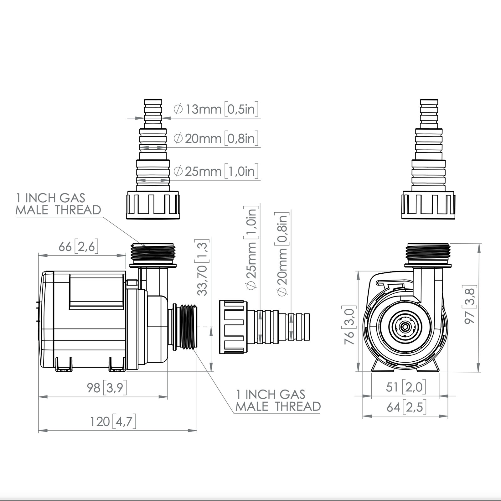 Sicce Syncra SDC 3.0 Pompa Multifunzione elettronica wi-fi 3000/7000l/h