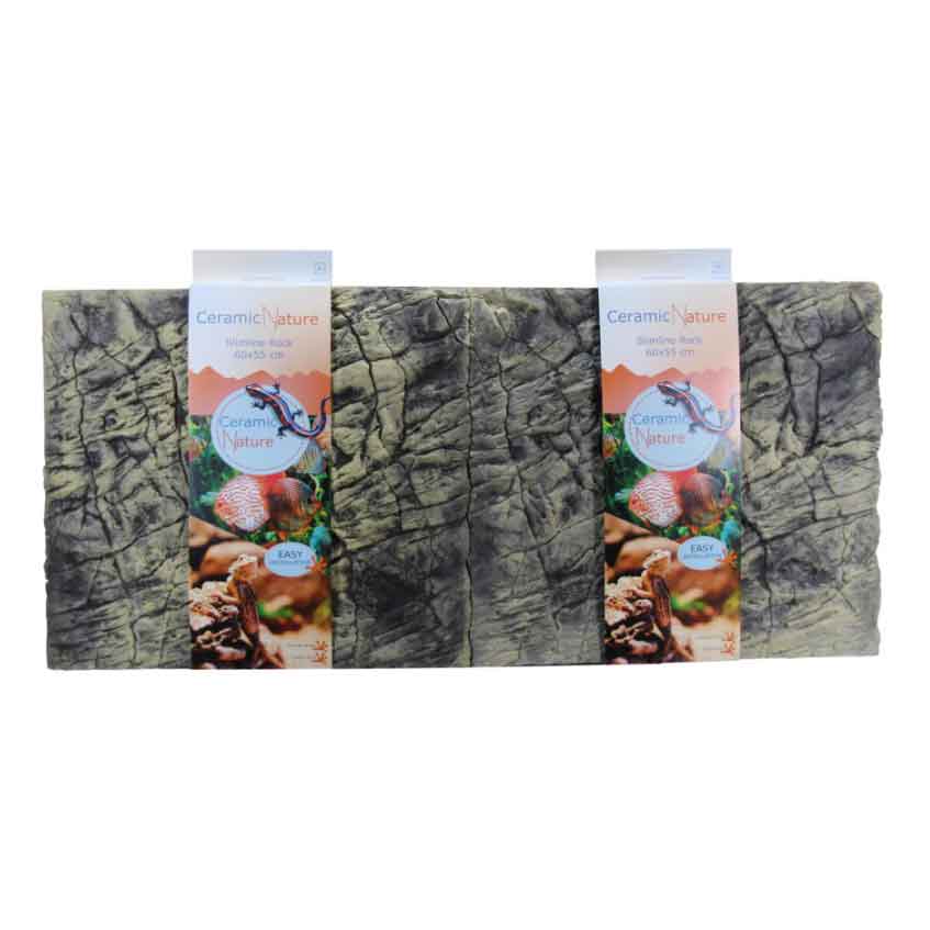 Ceramic Nature Slimline Rock Colorado brown 60x55h cm