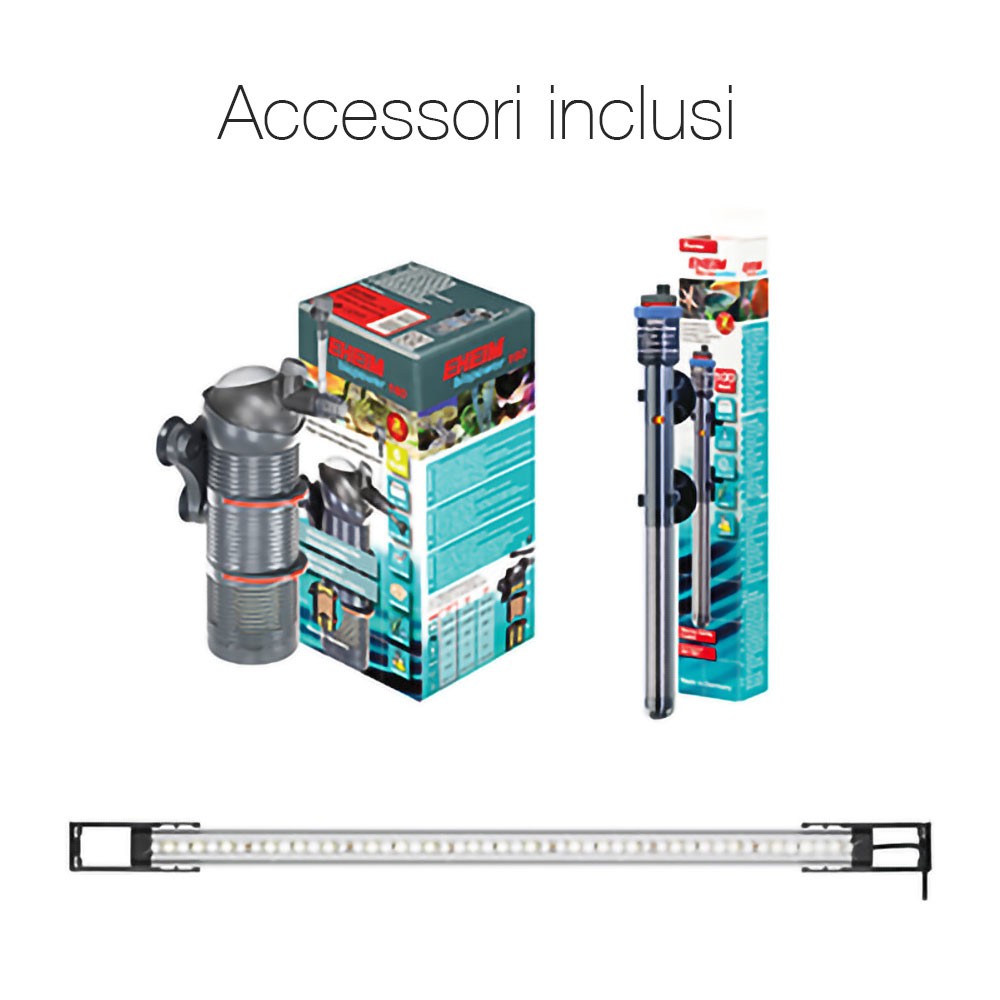 Eheim Vivaline 126 Led Acquario con Supporto Grey 80x35x45h 126l