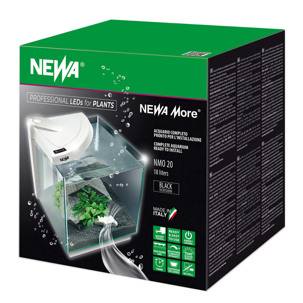 Newa More 20 Acquario Freshwater Completo Led Touch 18Lt Bianco New Nov 2021