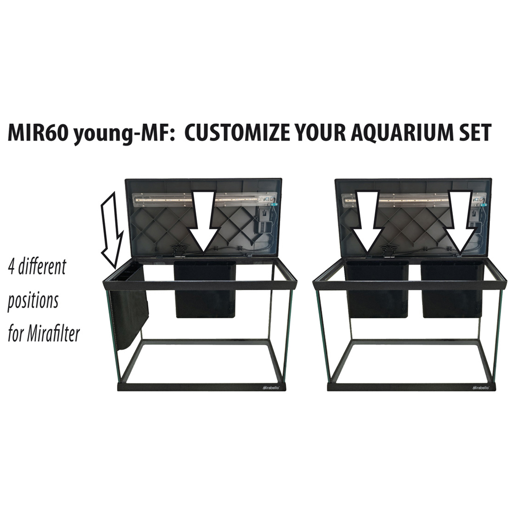 Newa Mirabello 30 Young Led MF Acquario 30 litri Bianco New 2021