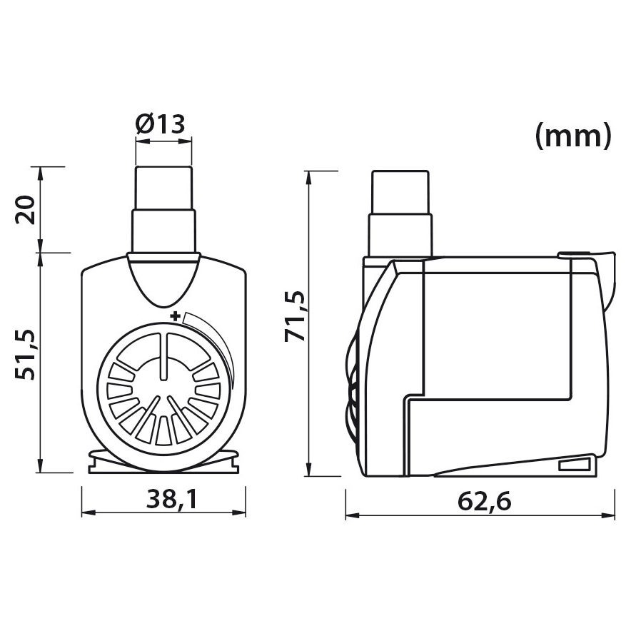 Newa Jet 600 Pompa regolabile da 250 a 550 l/h