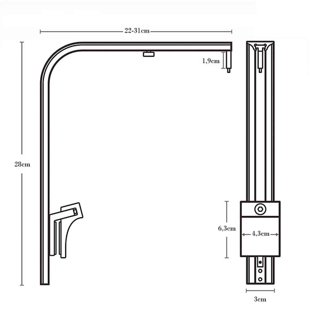 HM Electronics Braccetto singolo Cetus 2