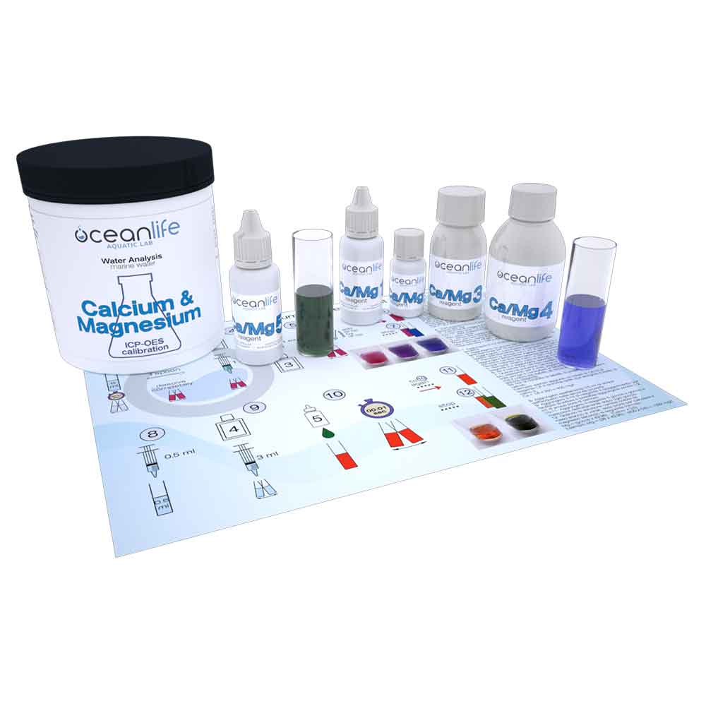 Oceanlife Test CA e MG Calcio e Magnesio 50 Test circa per marino