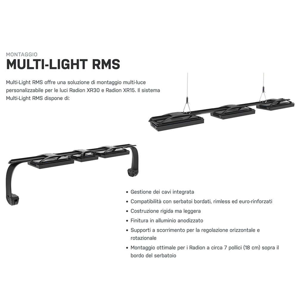 Ecotech Radion XR15W G6 PRO Plafoniera a Led per acquari di barriera 18cm 95W