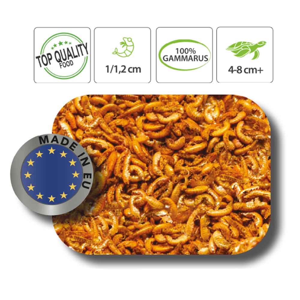 Haquoss Gammarus Natural Gamberetti per Tartarughe 1000ml 160gr