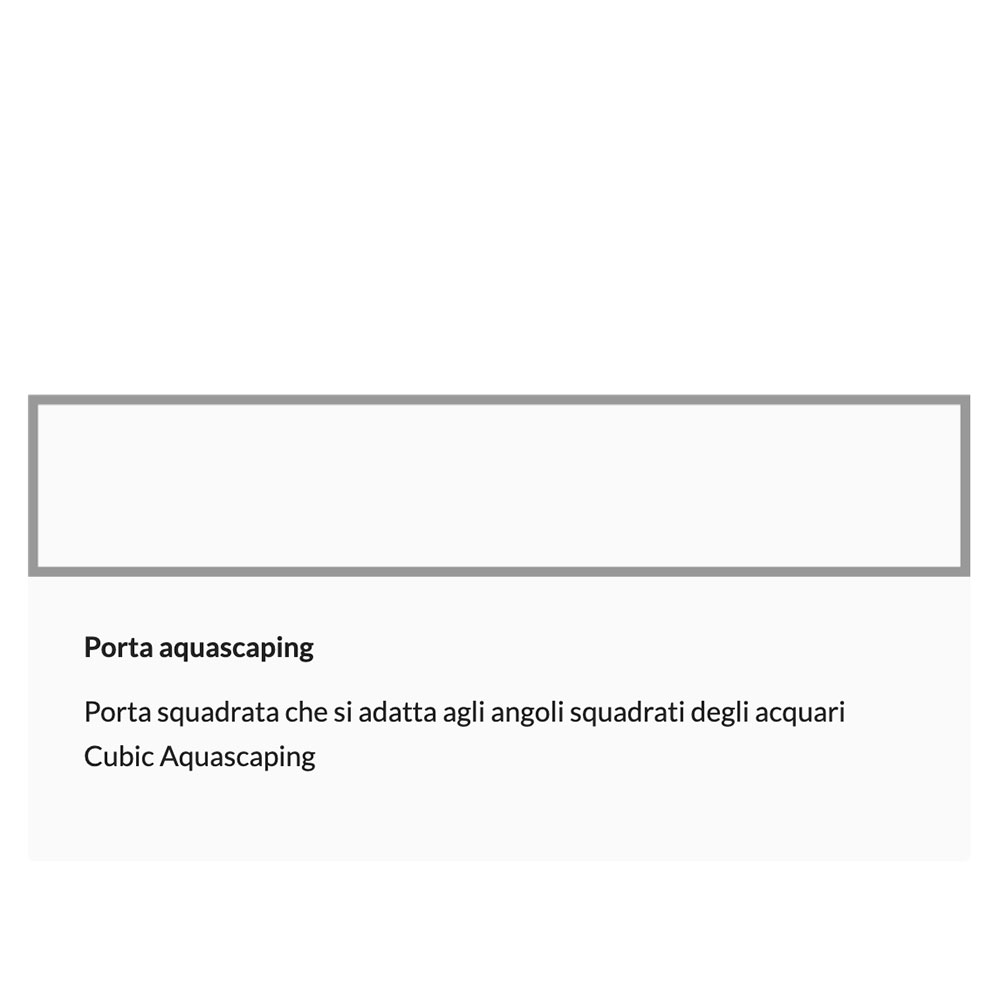 Blau Aquaristic Sportello con angoli squadrati per Supporto 45cm Bianco Laccato