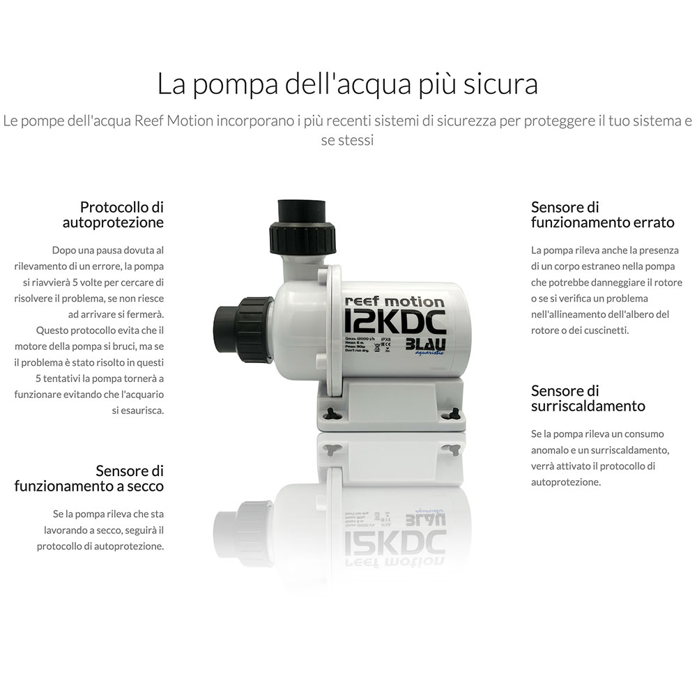 Blau Aquaristic Pompa Reef Motion 2.3KDC fino a 2300l/h