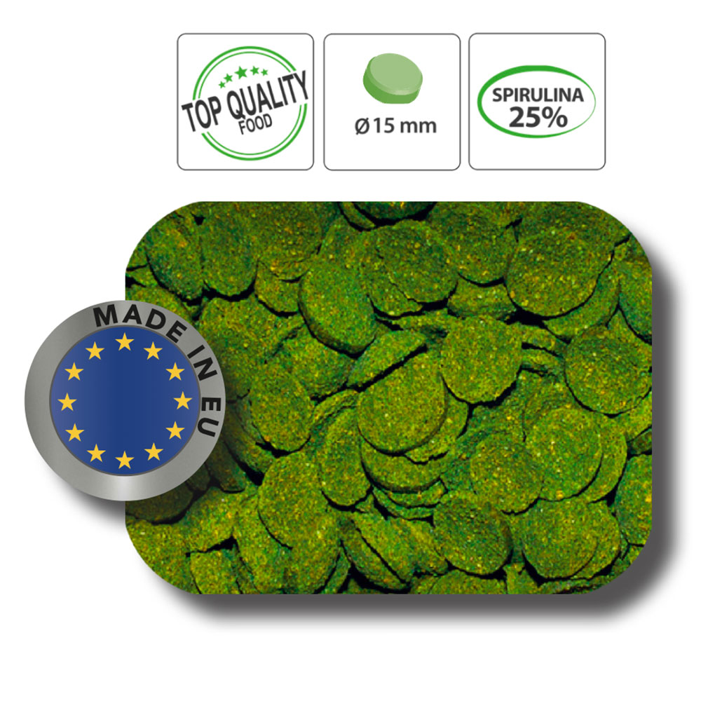 Haquoss Pleco Gourmet Mangime per pesci da fondo vegetariani 250ml 85gr