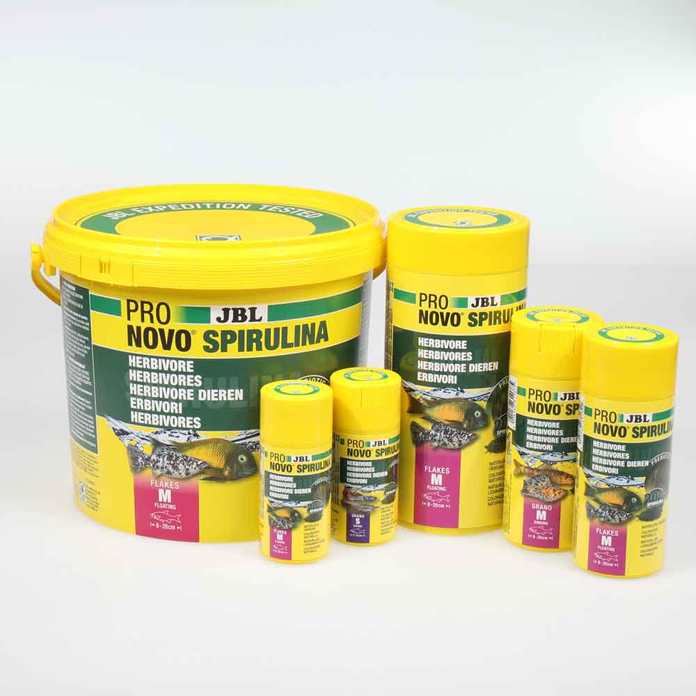 Jbl ProNovo Spirulina Grano S Granulare con Spirulina e Prebiotici 100ml 16gr