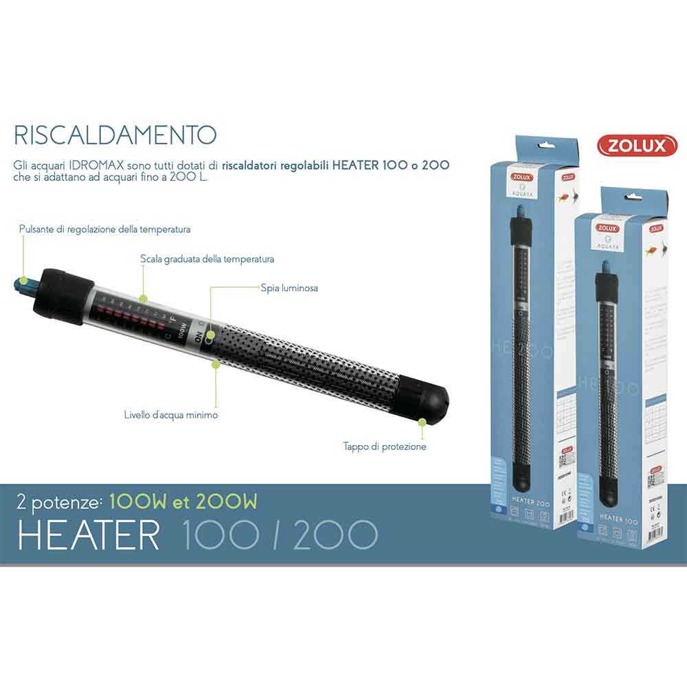 Zolux Acquario Aqua IdroMax Bianco 200 Completo 110,3x45x56,3h cm