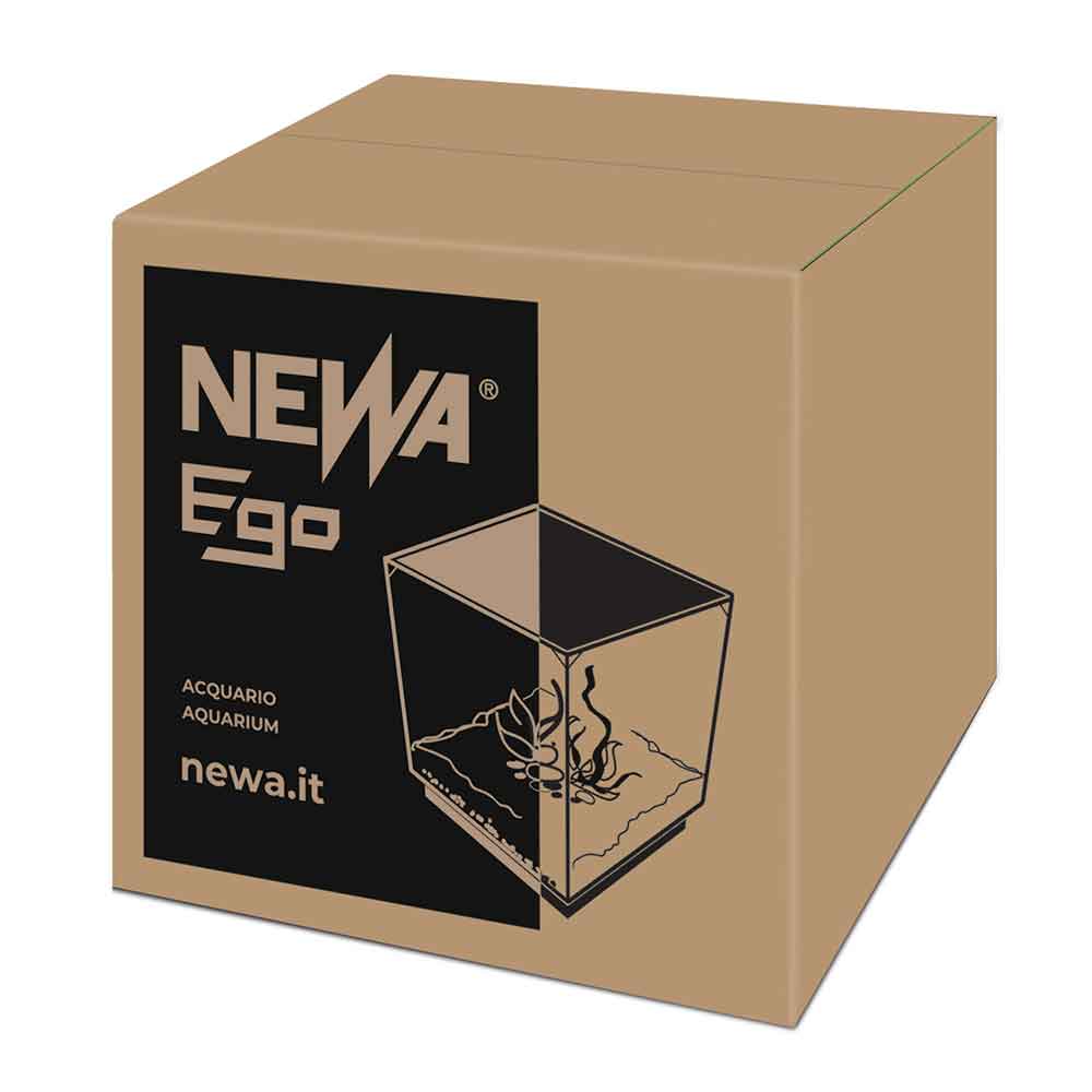 Newa Ego Full EF 20 Acquario Nero completo 18 litri 26,4x27,2x30,2h cm