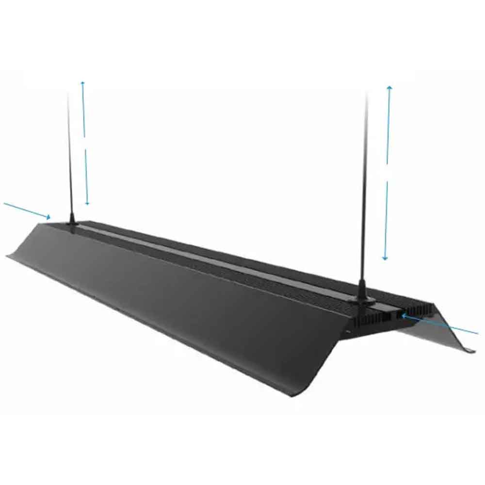 Micmol Master Planted Aquascaping 1200 Lampada per Acquari dolce 160W 120x16x4h cm