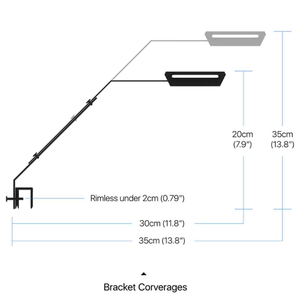 Micmol Nano X Reef Led Light 30W 20x10,5x2,5h cm 