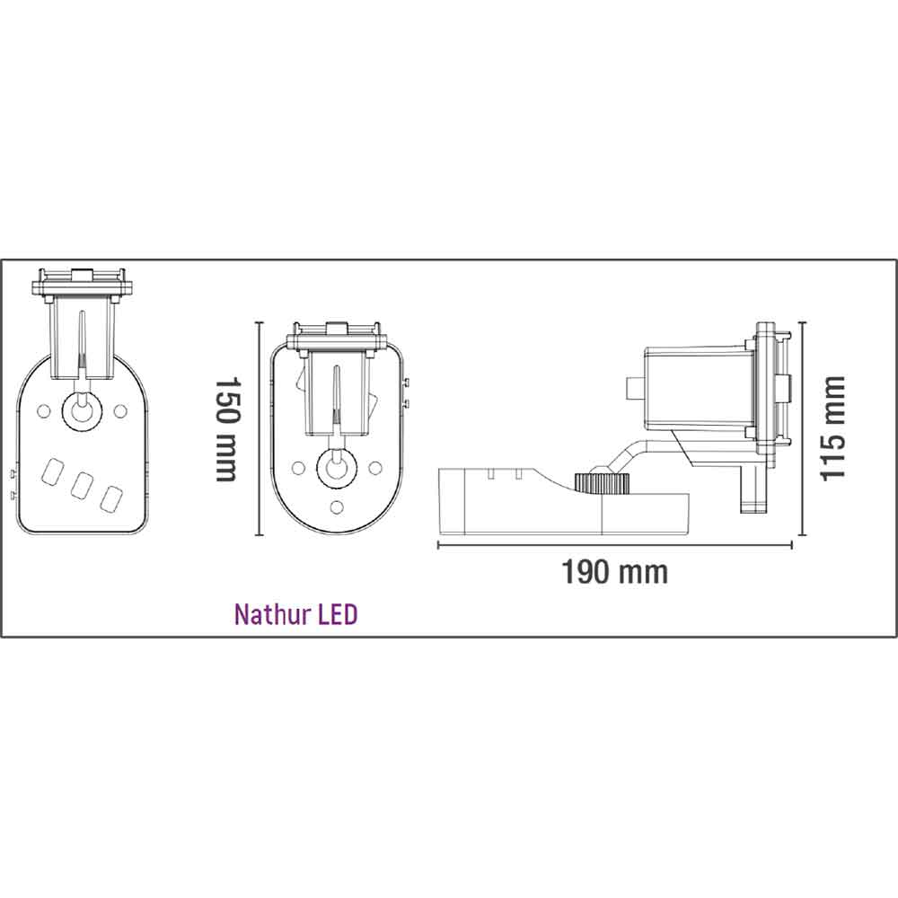 Sicce Nathur Led Trio Faretti per Laghetto 12V 3X3,5W