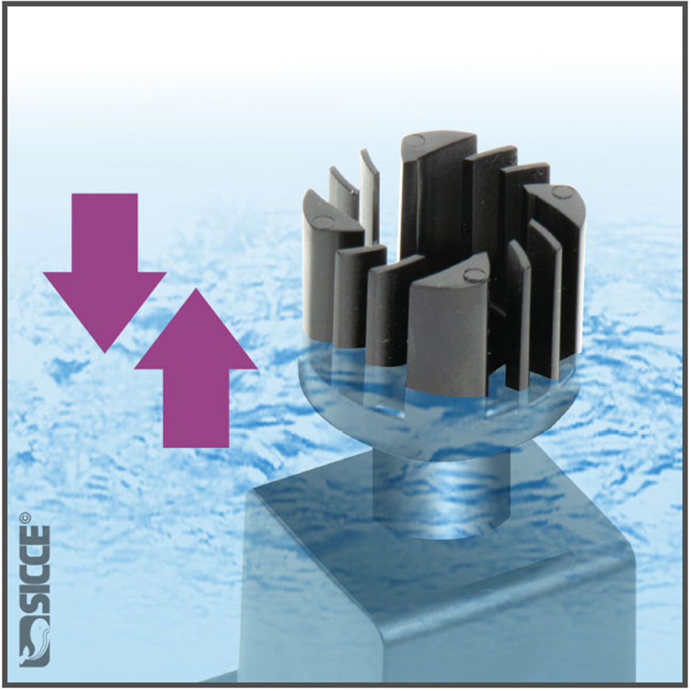 Sicce Shark Mini Skim 350 Surface Skimmer aspiratore di superfice per vetri fino a 12mm