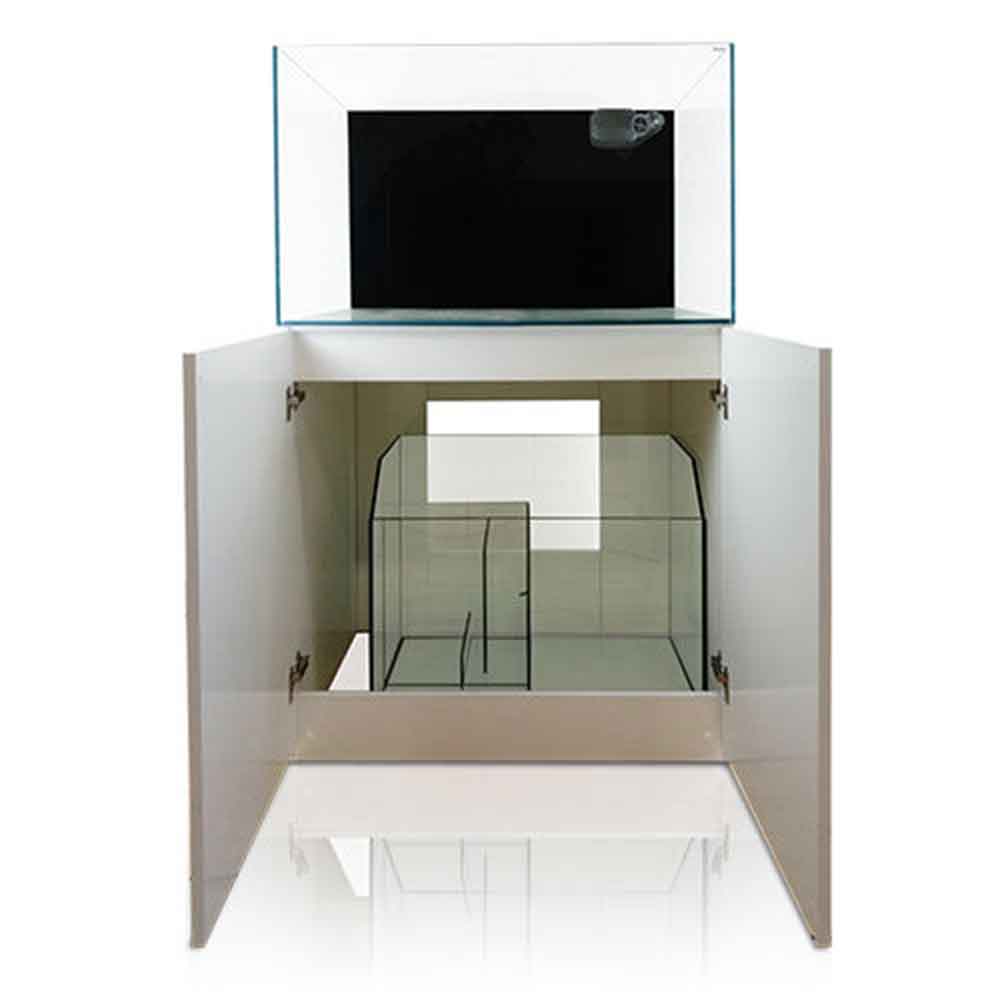 Blau Aquaristic Mobile Supporto per Gran Cubic Experience 92 Bianco Acquario 238 Litri