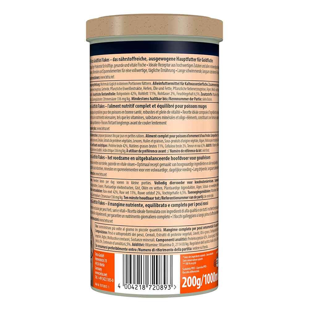 Tetra Goldfish Scaglie pesce rosso 1000ml 200g