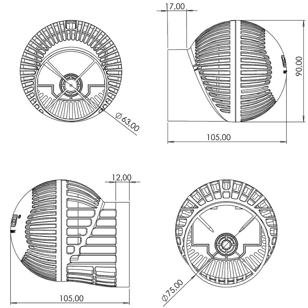 Tunze 6255.005 Turbelle®Turbelle® stream 6255 eco Hub Edition per Acquari fino a 2000Lt