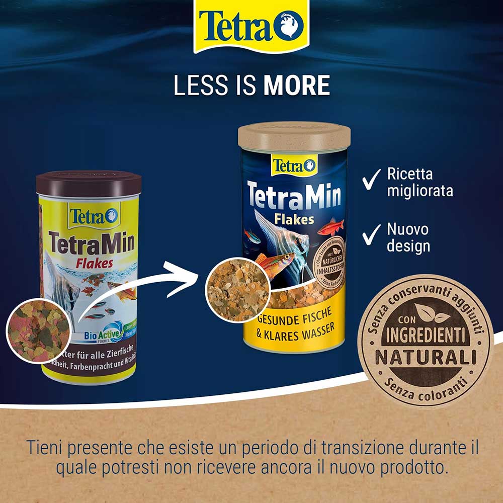 Tetra Tetramin Flakes Natural Mangime in scaglie 1000ml 200g
