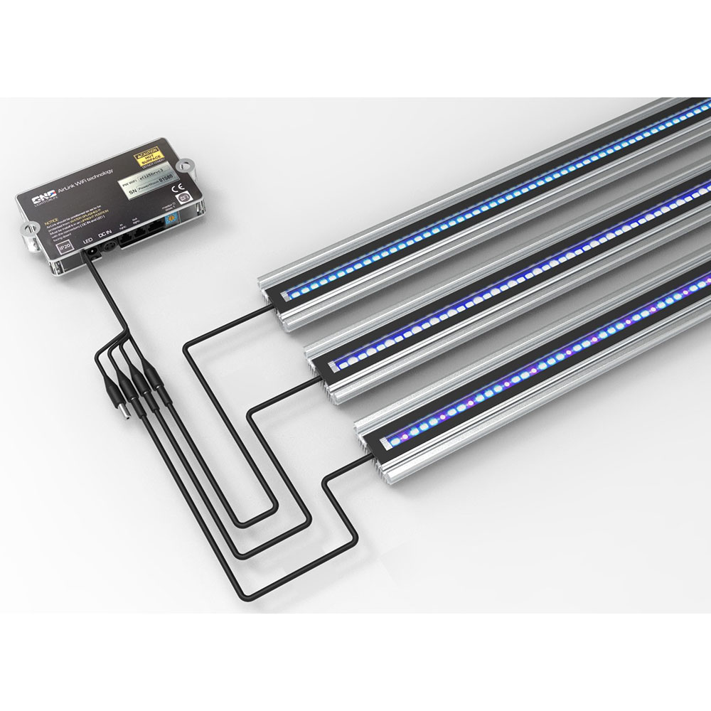 Gnc SilverMoon Actinic 742mm Barra a Led per Acquari Marini di Barriera 648x50x27cm 34W